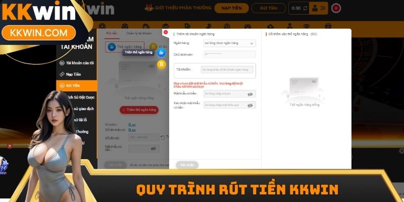 Quy trình rút tiền KKWIN đảm bảo nhanh chóng và an toàn
