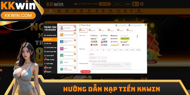 Tham khảo hướng dẫn nạp tiền KKwin an toàn và nhanh chóng